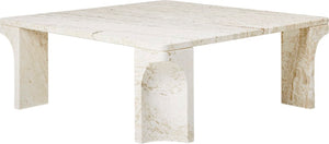Marble table on a white background