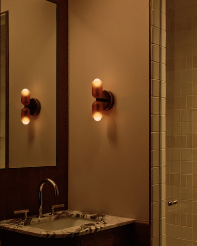 Up Down Chromatic Glass Sconce