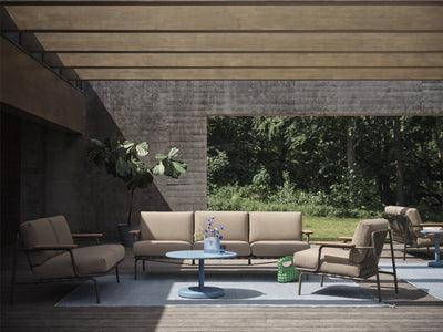 Settle Outdoor 3 Seater Sofa with armrests
