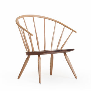 Wooden chair with a white background