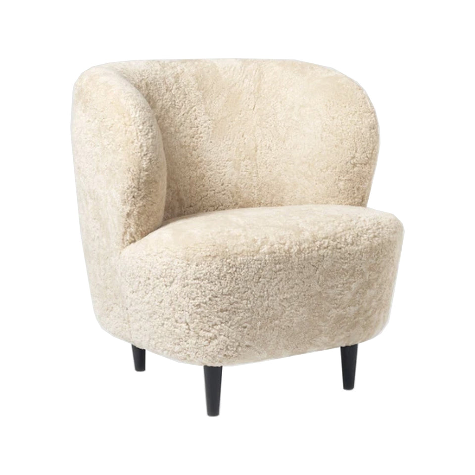Shearling store lounge chair