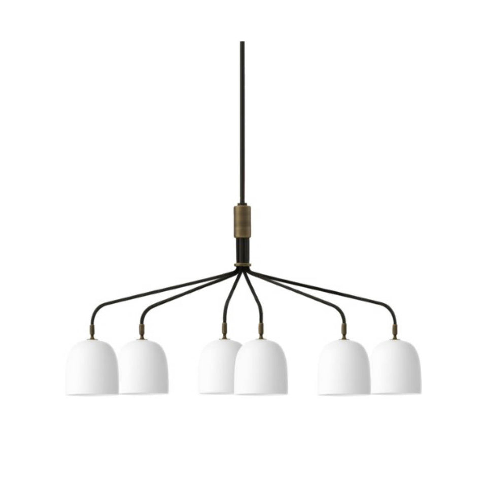 6 shop arm chandelier